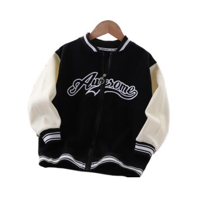 China Washable Spring Alphabet Girls Baseball Jacket Outdoor clothing jacket for toddler girls ages 2-7 for sale