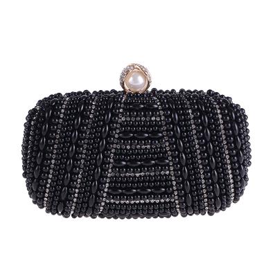 China European and American fashion new design daily special handmade pearl rhinestone bag evening banquet bag for sale