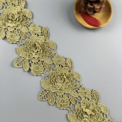 China New Arrival Viable High Quality Beautifully Designed Flower Lace Flower Lace For Dress Decoration for sale