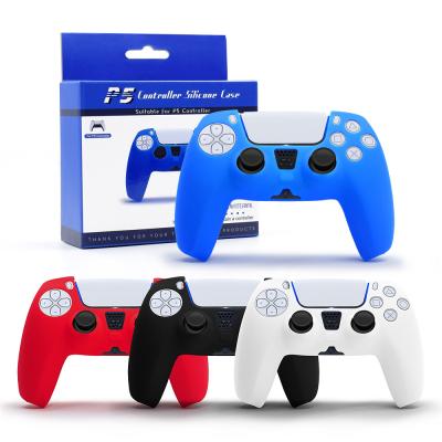 China Game Controller PS5 Controller Accessories P5 Controller Silicone Protective Case For Playstation 5 Joystick Gamepad for sale