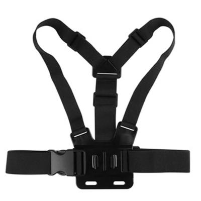 China Comfortable/Stable/Durable/Elastic/Adjustable Action Camera Chest Strap Mount Harness for GoPro Hero9/8/7/6/5/4/3+/4S SJCAM Action Cameras for sale