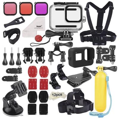 China Other Camera Accessory For Brand Names Choice Move Factory Accept 1PCS 52 In 1 Black Kit For GoPro 8 Camera Action Camera Accessories Base for sale