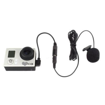 China Portable Vlog Lavalier Flexible Microphone for GoPro Hero 4 Drift 3+ 3 Ghost X Action Camera for sale