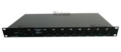 China 8 Ports 3 XLR DMX Signal Amplifier / DJ Light Controller For Nightclub Entertainment for sale