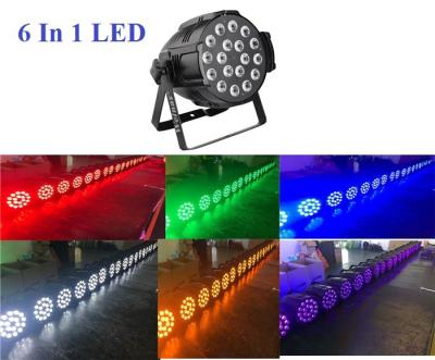 China 18PCS 12W  LED Disco Lights / Dmx512 LED Light Club RGBWA UV 6 In 1 LED Color for sale