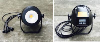 China 100W Cob Warm White Color Or Red Green Blue Rgbw LED Par Can 0 - 100% Linear Dimming for sale