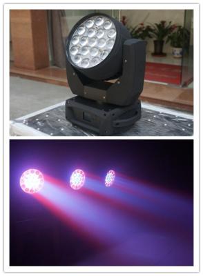 China High Brightness 19pcs Led Wash With Zoom Beam Moving Head Light for sale