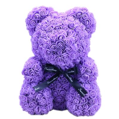 China Factory wholesale good quality rose bear for valentines day gifts custom bear flowers for sale