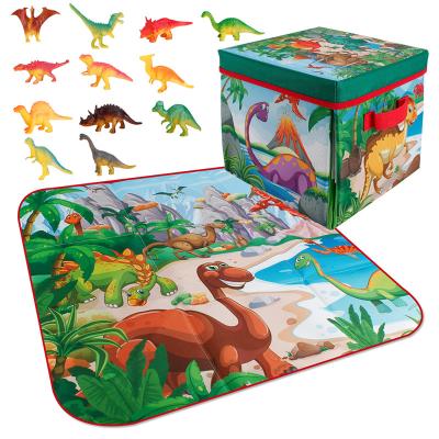 China Amazon Hot Sale Children's Puzzle Dinosaur Cartoon Mat Folding Storage Box Aliexpress Salt R8Cd118 R8Cd119 Crawling Top for sale