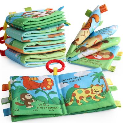 China New Baby Cloth Book Palm Book Early Education Educational Toy Ring Paper LT4960-3 for sale