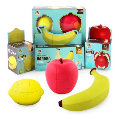 China FX8801-3 soft decompression formed cube in fruit cube 1:1 simulation banana-fig lemon puzzle magic for sale