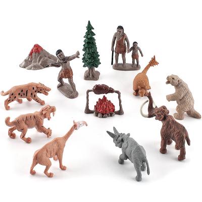 China Hot Selling Animal Gifts ZQBL1017-18-12 Forest Hunting Figurine Amazon Prehistoric Creature Wild Life Figure Collection Toys for sale