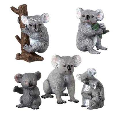 China Inspire Children's Creativity Cute Amazon Gray Miniature Plastic Koala Hot Selling Animal Toy For Children for sale