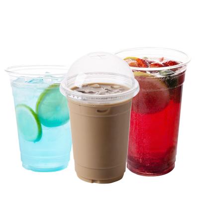 China PET Clear Plastic Cup With Lid , Eco-Friendly Clear Plastic Cup With Beverage Consumption zu verkaufen