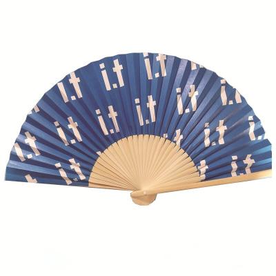 China Customized Logo Bamboo Hand Fans for Wedding Personalized Plastic Folding Fan zu verkaufen