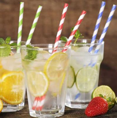 中国 Colorful Paper Straw for Beverage Drinking Degradable Natural 197*6mm Wrap Paper 販売のため