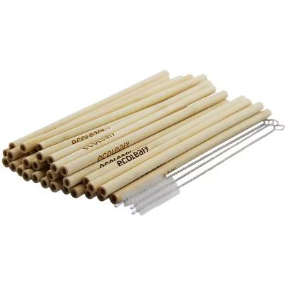 China 2024 Natural Bamboo Drinking Straw Eco-friendly Bamboo Reusable Straws for sale