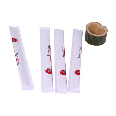 Chine Baguettes jetables de sushi jumeaux en bambou de chospsticks avec plein emballé en papier à vendre