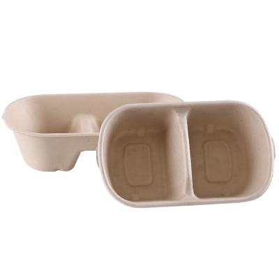 China Biodegradable Compostable Sugarcane Bagasse Food Container Lunch Food Takeaway for sale