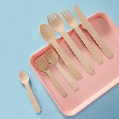 中国 Biodegradable Bamboo Utensil Disposable Bamboo Cutlery Set for Party Camping Grade A 170mm 販売のため