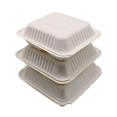 China caixas afastadas da parte superior 9x9inch Microwavable descartável à venda