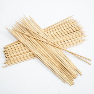 China Wholesale Sharp Bamboo Skewers Disposable Sticks for BBQ Hot-pot Outdoor Camping Barbecue Accessories for sale