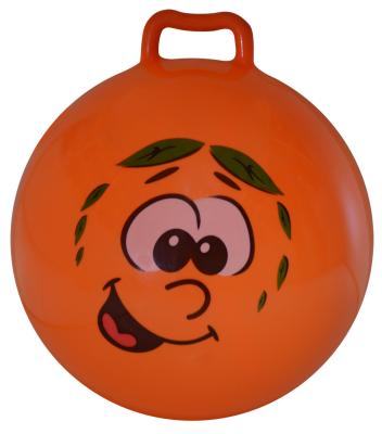 China space hopper printed inflatable PVC ball toys smile face with tree for sale