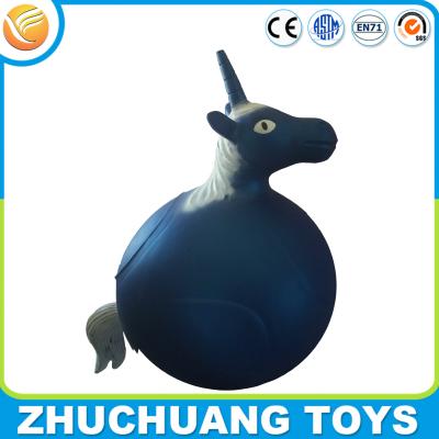 China OEM pvc inflatable customized animal hopper horse ball for sale