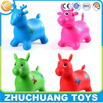 China cheap pvc milk cow jumping toy inflatable animal for sale