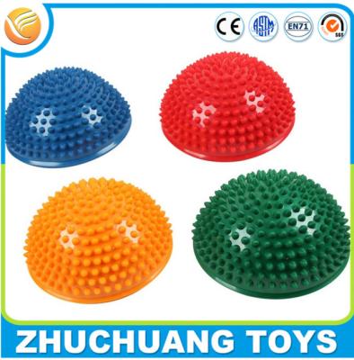 China half ball inflatable pvc spiky balance toy for sale