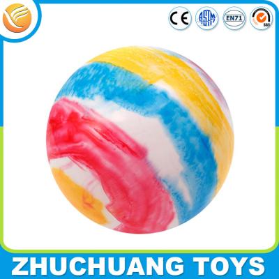 China 35cm large hollow colored plastic inflatable rainbow balls for sale