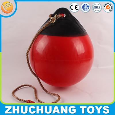 China big plastic swing balls outdoor with swing rope for sale