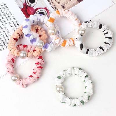 China 6PCS/OPP BAG Pearl New Creative Cute Child Adult Hair Band 5pcs Colorful No Damage Elastic Hair Ties For Girls for sale