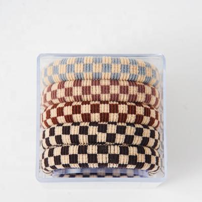 China 2021 Fashion New Fashion Free Shipping Wholesale Hot Selling Jacquard Hair Band Girl Hair Band Printed Elastic Box for sale