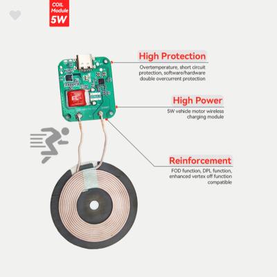 China Qi-enabled Devices 10W Qi Wireless Charger station pcba wireless charging coil pcb wireless charging coil qi 15w for sale