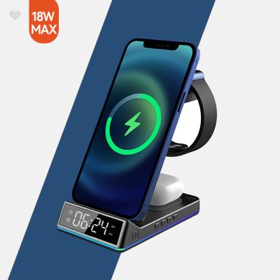 China Qi-enabled Devices Factory Directly x455 Wireless Charger Smartwatch Wireless Charger with light for sale