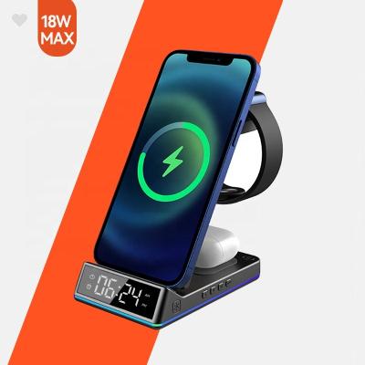 China Type c charger multiple folding wireless charger for iwatch series foldable charger 10w newest type C multiple folding wireless charger for iWatch series for sale