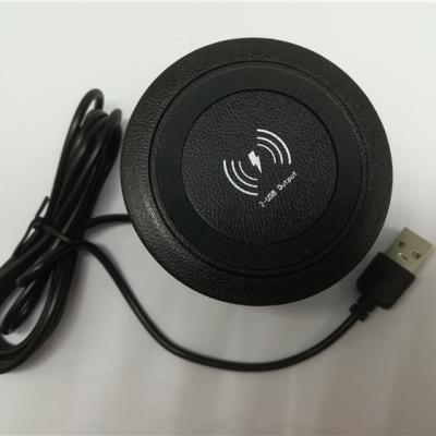 China 2019 hot sellings mobile phone embedded 10W wireless charger for furniture for sale