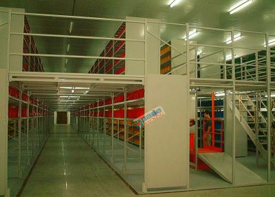 China Multi Tier Storage Rack Supported Mezzanine Light Grey Structural Steel Platform for sale