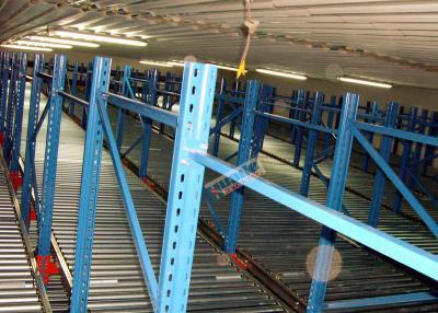 China 15 Pallets Frozen Food Industrial  Flow Rack Shelving for sale