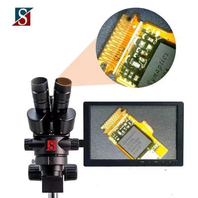 China Repair Mobile Phone Repair Stereo Trinocular Microscopio Microscope With UV Led Light For Green Oil Solidify for sale