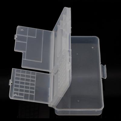 China Motherboard IC Chip Assembly Screw Organizer Container Mobile Phone Repair Tool Double Layer Mobile Phone Repair Storage Box LCD Screen Container for sale