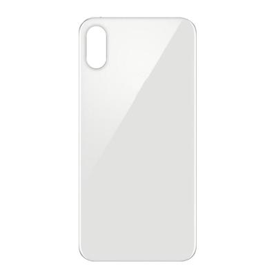 China Anti-scratch Mobile Phone XS XS Max Big Hole Back Glass Cover For Back Glass Replacement for sale