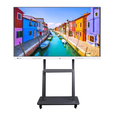 China Training and teaching application 75 inch weier infrared finger touch multimedia smart televisions led board interactive whiteboard to meet teaching for sale