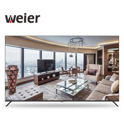 China Cheap LCD TV Smart Flat Screen HD Televisions 32 40 43 50 55 60inch Smart Android from factory weier LCD LED TV 4K UHD Hotel TV for sale