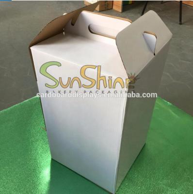 China Greaseproof Large Strong Cake Box, Paper Cake Box With Handle, Carry Handle Paper Cake Box for sale