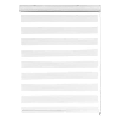 China Zebra Minimalist Electric Blackout Motorized Roller Blinds American Standard Day And Night Double Layers Zebra Blinds for sale