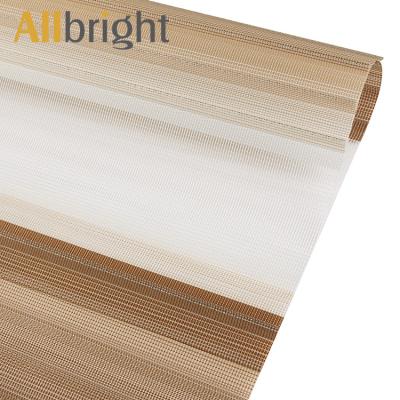 China Minimalist Light And Breathable Polyester Blackout Roller Shades Zebra Blinds Fabric for sale