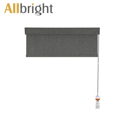 China Kitchen Minimalist Wide Blade Custom Size Wifi App Chain Blackout Ready Motorized Electric Roller Blinds for sale