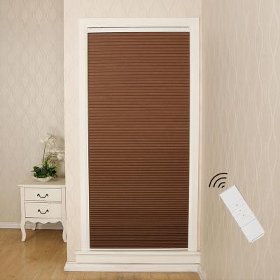 China Modern Window Shades Cordless Motorized Cellular Honeycomb Shades Day and Night for sale